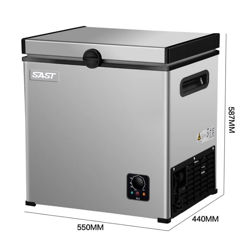 Бытовой Холодильник 55Л Малый размер горизонтального типа морозильник однодверный Холодильный шкаф BD-55