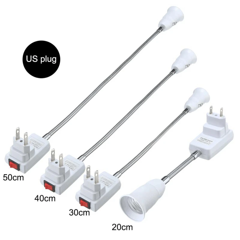 $3.39 Lamp Converter Universal Bending For Studio Light LED Light Bulb Converter Lamp Holder Light Bulb Base