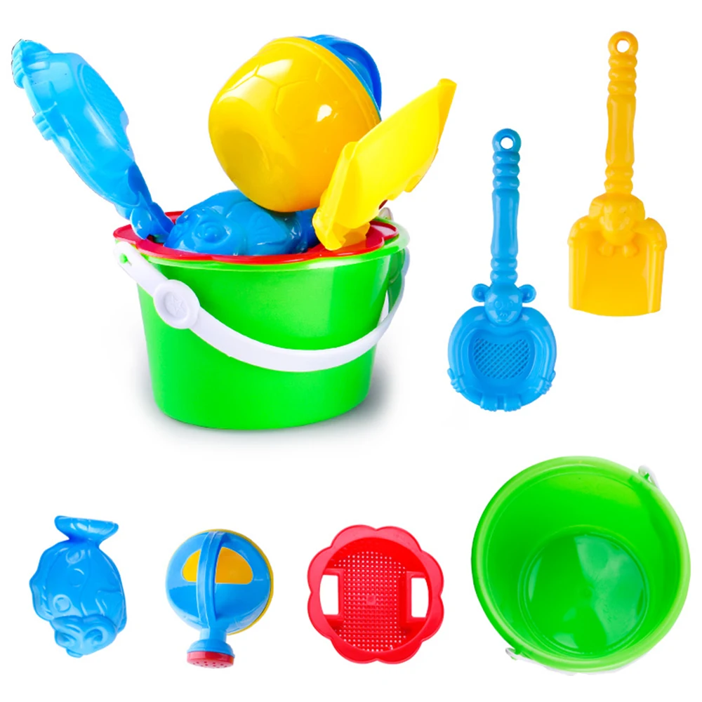 Children Play Sand Shovel Beach Bucket Set Play Sand Wheel Watering