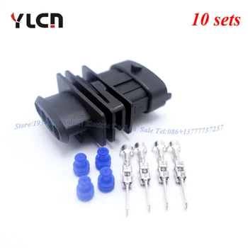 

New Brand 10 Sets Kits 4Pin/Way Auto Waterproof Sensor Electric Wire Connectors Female Set Plug