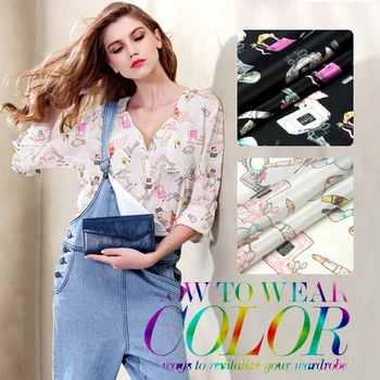 

Cotton Fabric Limited Promotion Warp Dobby Tulle Rolls Tissus 2016 Janny Silk Fabric Cloth Digital Printing [bag] Cute Skirt