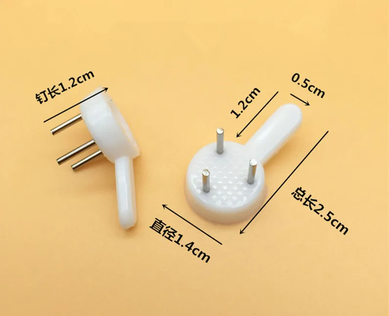 

Fixmee 50pc 25mm Invisible Wall Mount Picture photo clock frame hook hanger