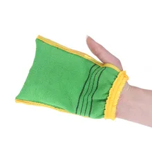 Двухсторонняя душевая спа отшелушивающая перчатка для ванной очищающий скраб для тела рукавица удаление ороговевшей кожи