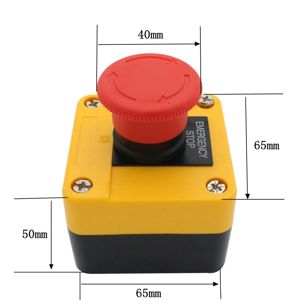 Electrical Buttons For Industrial Electrical Equipment Start And Stop Buttons NC Emergency Stop Tuttons Multiple Models 1 Pc - Цвет: XAL-J174H29(NC)