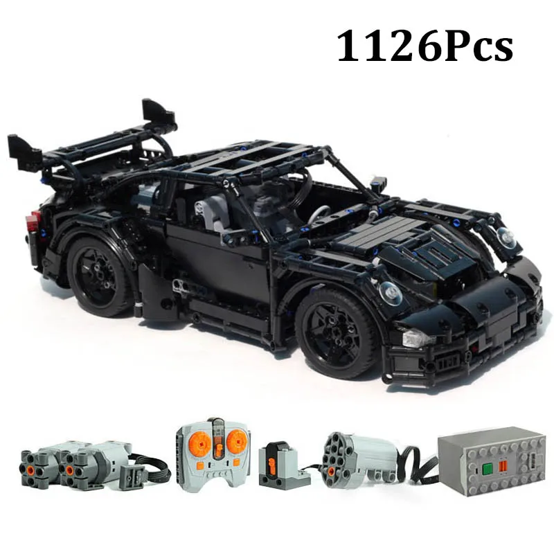 

1126Pcs Power Function MOC RC Car Moc-12532 GT3 Mini Version Fit for legoes Motor Building Blocks Bricks kits DIY Toy Gift