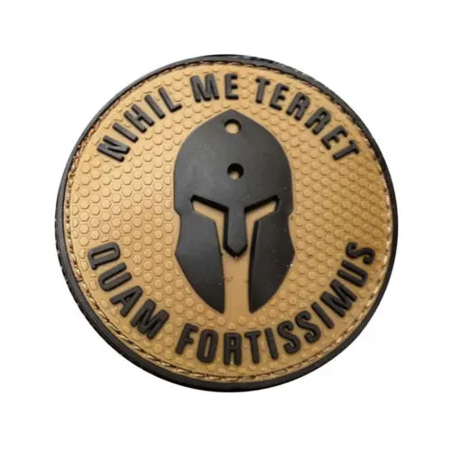 

Spartan Molon Labe BADGE Nothing frightens Me Tactical Morale ARMY Patch ISAF MORALE MILSPEC SWAT champion badges PATCH