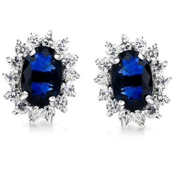 

Qi Xuan_Fashion Jewelry_Dark Blue Stone Elegant Sunflower Stud Earrings_S925 Solid Silver Earrings_Factory Directly Sale