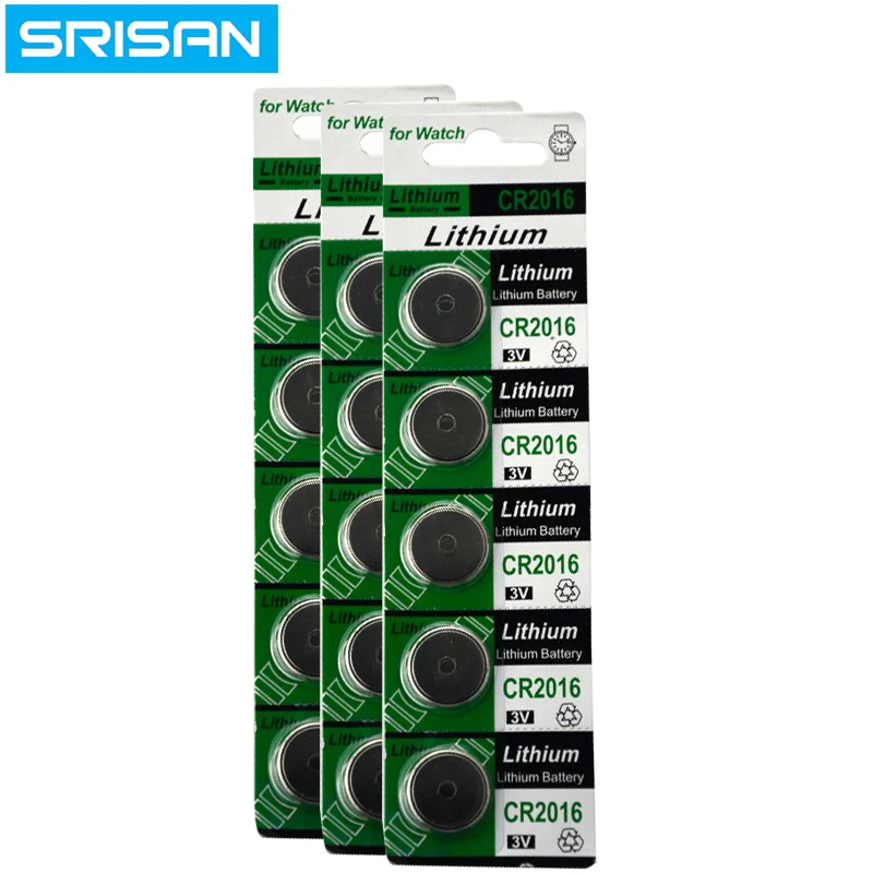 

5x/card 15pcs CR2016 3V Lithium Battery DL2016 ECR2016 LM2016 BR2016 CR 2016 Button Coin Batteries