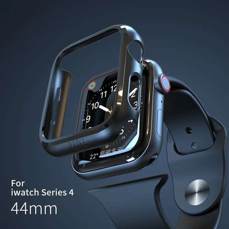44mm iwatch 4 black PZOZ для apple watch 5 4, защитный чехол, серия 40 мм, 44 мм, для apple watch 3, 2, 1, чехол, 38 мм, 42 мм, защита экрана, ультратонкий - Цвет: 44mm iwatch 4 black