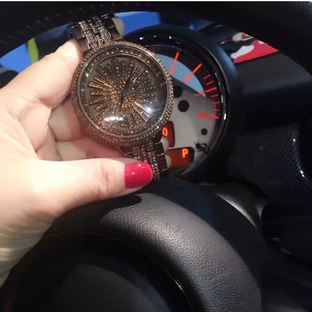 Роскошные модные серебряные женские часы-браслет с бриллиантами водонепроницаемые кварцевые часы для женщин Роскошные наручные часы женские часы
