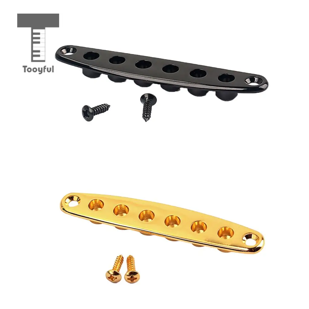 Tooyful Metal Guitar Instead Thru Body String Mounting Ferrules Bushings Electric Guitar Accessory Black