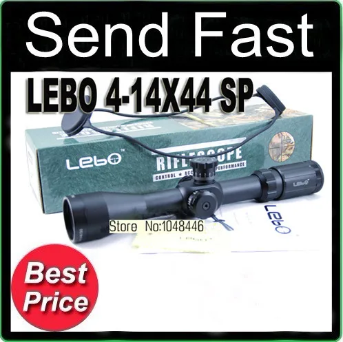 Cheap 100% Original Professional Powerful LEBO 4-14X44 SP secret sites Front Sight high seismic Rifle Scope Free Mounts