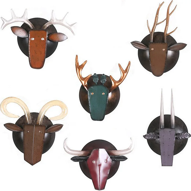 

Iron Animals wall decoration Industries Ox head ornaments decoration Wall decoration handicrafts Iron arts animals figurines.