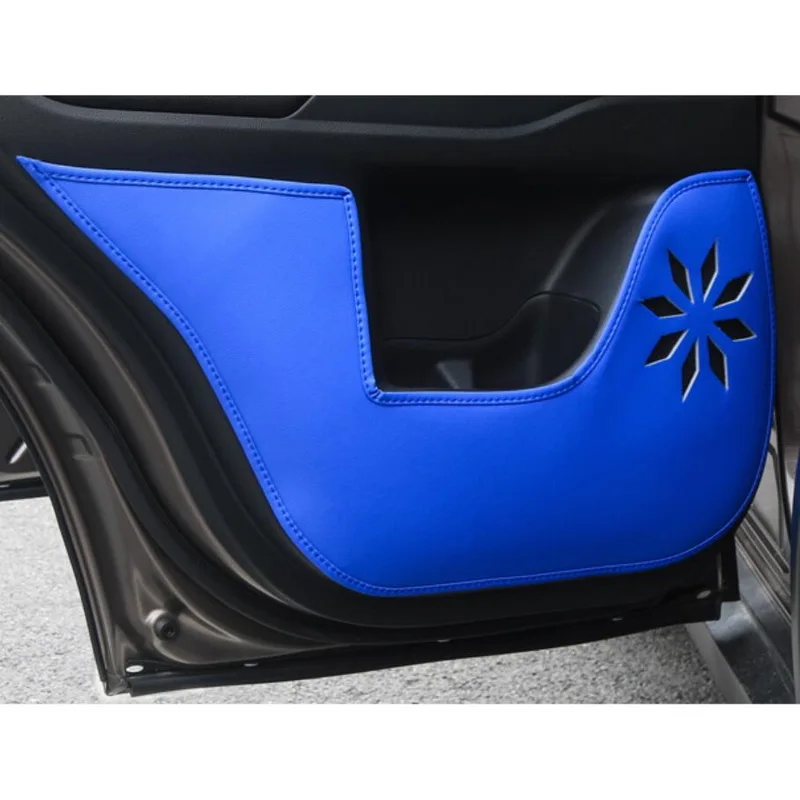 Tonlinker 4 шт DIY Автомобильный Стайлинг ПУ кожа анти-удар двери наклейки чехол наклейки для Mitsubishi Outlander 2013-16