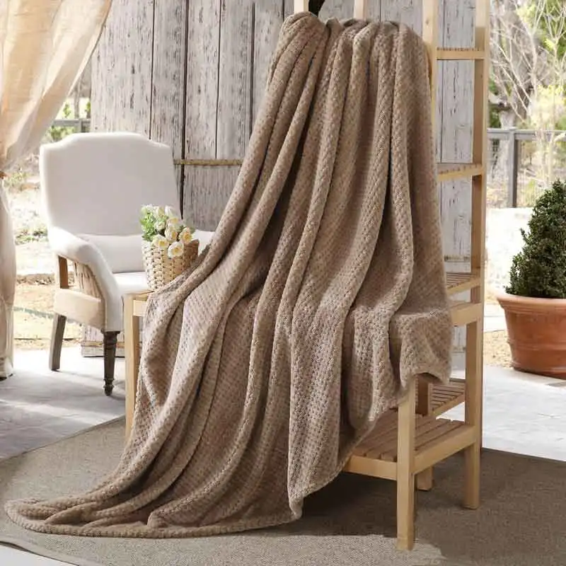 

Flannel Coral Blanket for Bed Soft Thick Warm Throw Blanket for Sofa Travel Picnic Winter Rectangle Bed Blankets