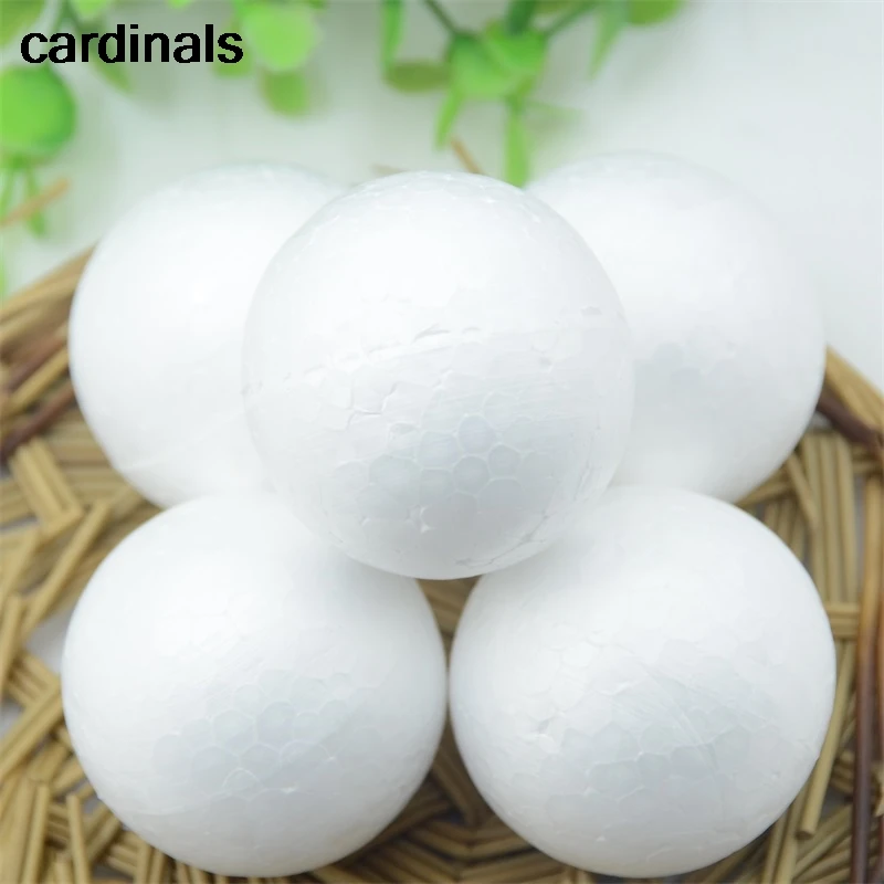 

New 10PCS/Lot 70MM Modelling Polystyrene Styrofoam Foam Ball White Craft Balls For DIY Christmas Party Decoration Supplies Gifts