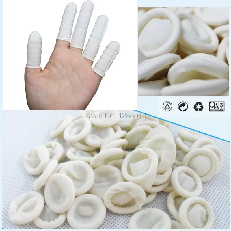 

Eyebrow Extension Gloves Practical Disposable Anti Static Rubber Latex Finger Cots Off Eyelash Extension Tool Accessories