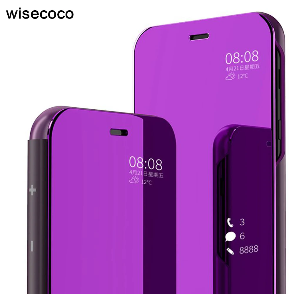

Coque for Samsung Galaxy A6 2018 Luxury Flip Mirror Phone Case on for Samsung A6 Plus A6Plus 2018 Stand Holder Case Cover Etui