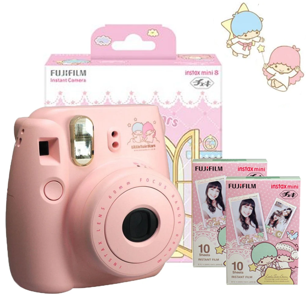 Fujifilm Instax Mini 8 Camera Little Twin Stars Limited Edition Sheets Littletwinstats Mini Film Color Photo Paper Film Cameras Aliexpress