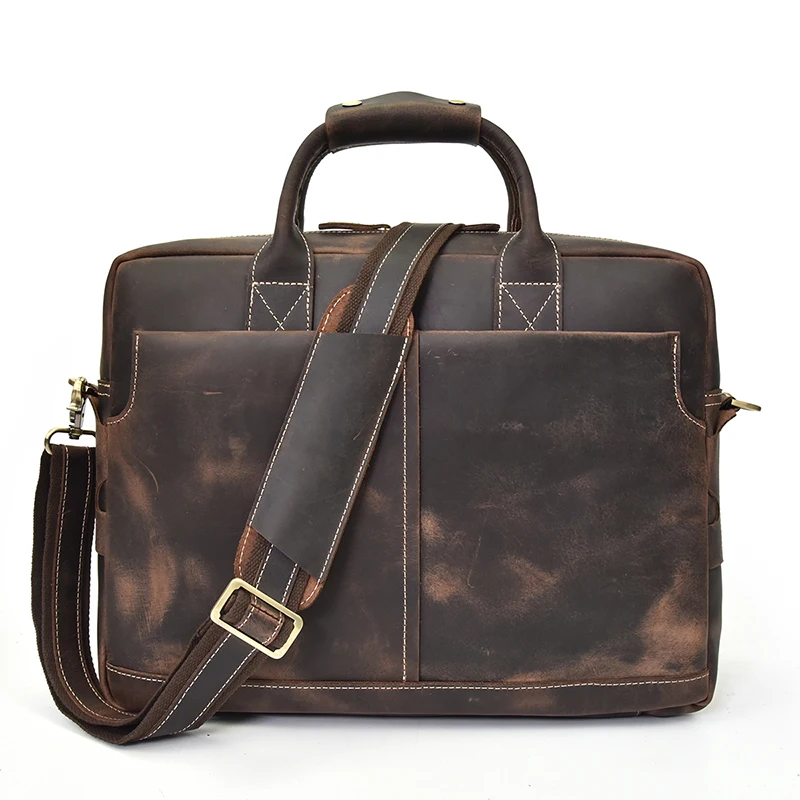 Luufan Мужская натуральная кожаная сумочка для ноутбука коровья кожа ноутбук деловые сумки Новые популярные брендовые дизайнерские сумки