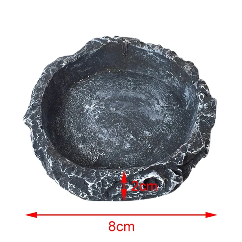Кормушка для рептилий, миска из смолы, нетоксичный пищевой горшок для воды, черепаха, черепаха, Скорпион, ящерица, крабы для Кормление домашних животных, поднос