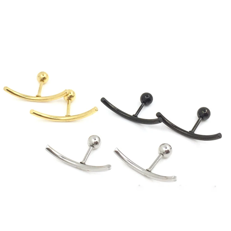 

16Gauge bar Ear Studs Helix Piercing Cartilage Earring Conch Rook Tragus Stud Ear Piercing Jewelry