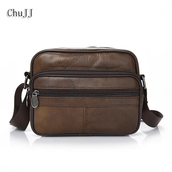 

Chu JJ Men's Genuine Leather Bags Fashion Classic Men Messenger Bags Casual Shoulder Bag Travel Bag Handbag Business Bolsas