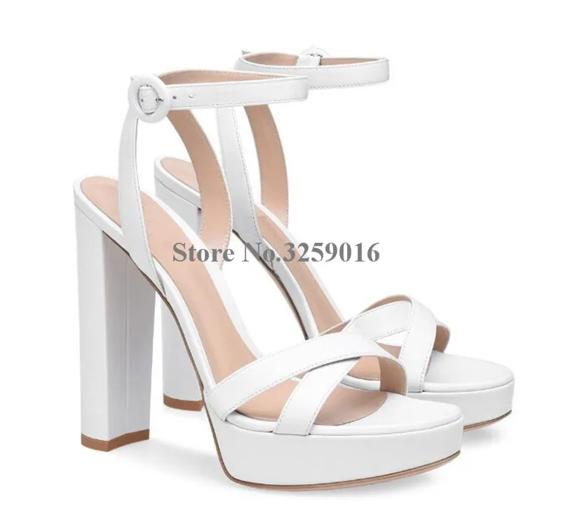 

Women Fashion Open Toe Suede Leather High Platform Chunky Heel Sandals Pink White Green Thick High Heel Sandals Dress Shoes Heel