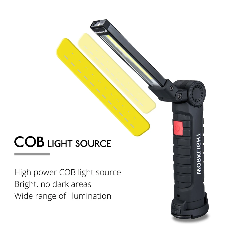 LED COB Rechargeable Magnetic Torch Flexible Inspection Lamp (6)