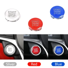 JEAZAE, синий, серебристый, красный ABS Двигатель, пусковая остановка, кнопочное кольцо, Накладка для Alfa Romeo Giulia Stelvio, автомобильные аксессуары