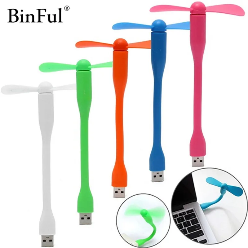 BinFul 10pcs USB Fan Portable Mini Fan for Power Bank Notebook Laptop