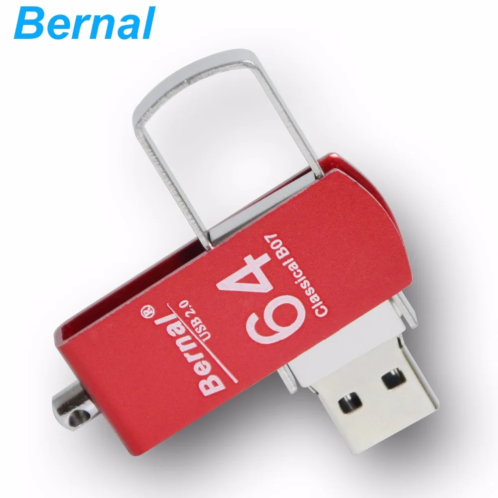Bernal вращающаяся Металлическая usb-флеш-память 2 0 128 МБ 1 ГБ высокоскоростная