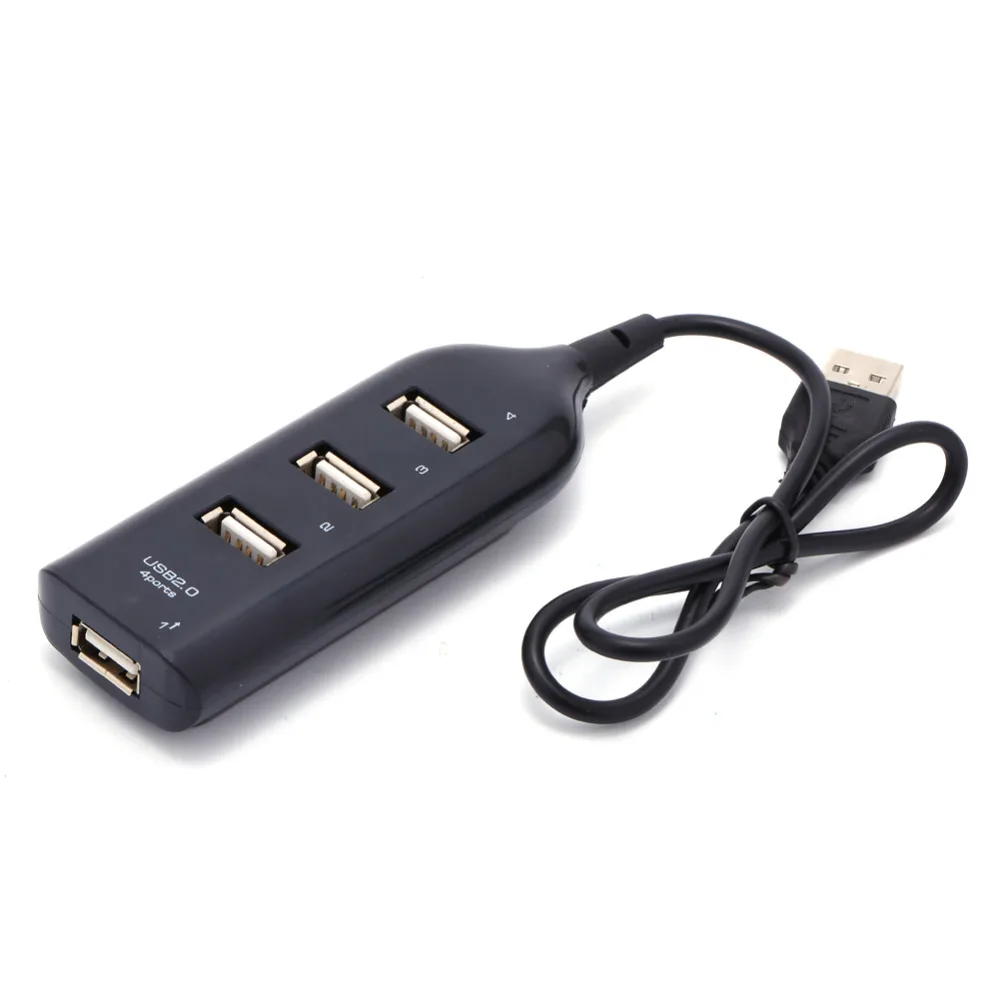 

High Speed Micro Mini 4 Port USB 2.0 Hub USB Port For Laptop PC Computer Laptop Peripherals Accessories