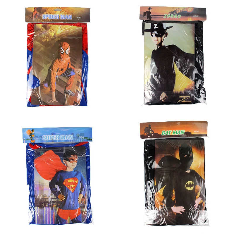 Children Superhero Costume Red Spiderman Costume Black Spiderman Batman Superman Halloween Costumes Boys Birthday Party Children Superhero Costume Red Spiderman Costume Black Spiderman Batman Superman Halloween Costumes Boys Birthday Party