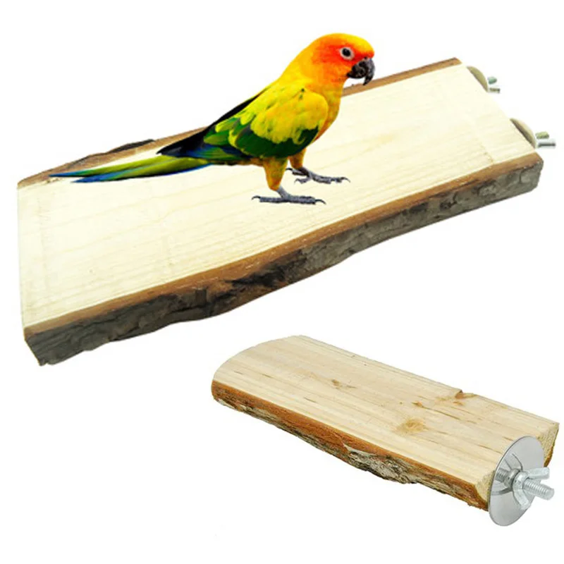 ПЭТ насест для попугая платформа Висячие будги игрушечный попугай деревянные крысы 1 шт. игра высокая качество птица