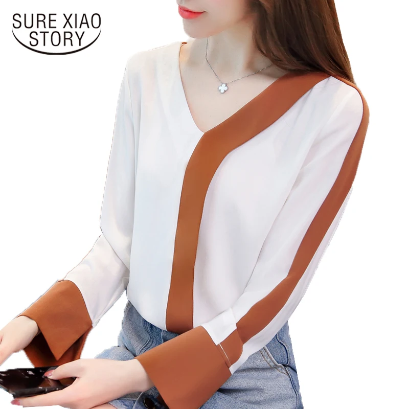 Buy 2017 new women tops office lady style shirts long