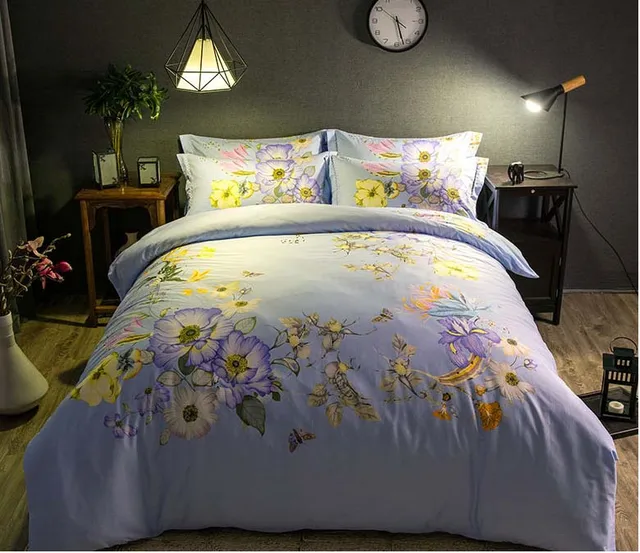 Chinoiserie Chinese classical style 4pcs bedding set bed linen duvet