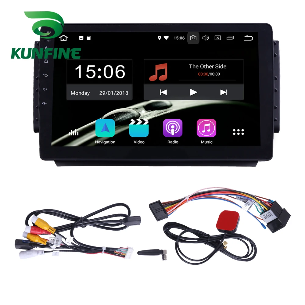 Android 9,0 Ram 4G Rom 64G PX6 Cortex A72 автомобильный DVD gps мультимедийный плеер стерео для peugeot 2008 радио головное устройство