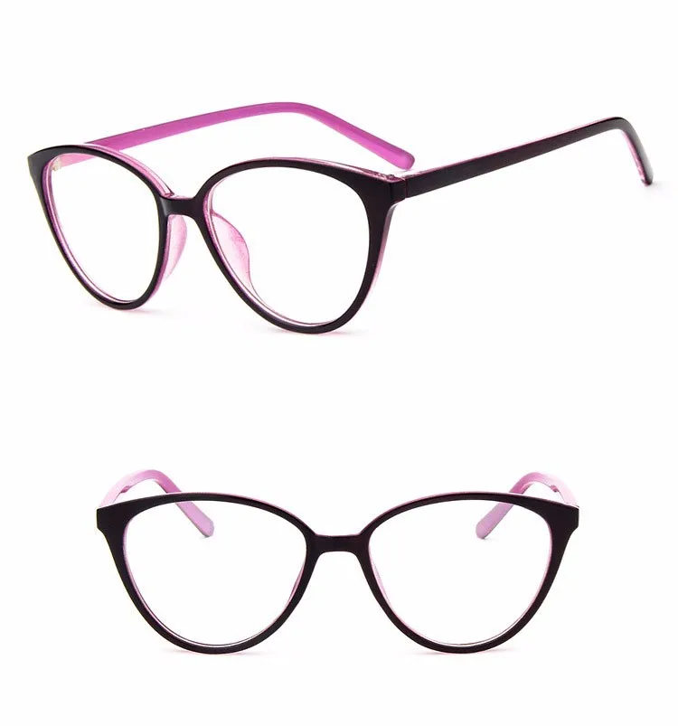 Оправа для очков оправа «кошачий глаз» очки оправа с прозрачными линзами Для женщин брендовые оптические оправы для близорукости, очки с оправой черного и красного цвета оправы для очков