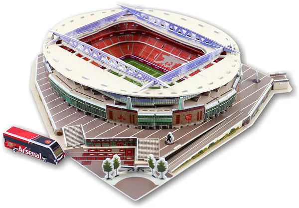 Футбольный клуб 3D стадион модель игра-головоломка-человек Utd Ливерпуль Арсенал Читать далее - Цвет: 4