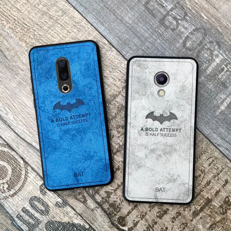 

deer cloth phone case on for meizu 16 16th plus 16plus m6 note m5 note 16x retro leather tpu back cover coque m6note m5note
