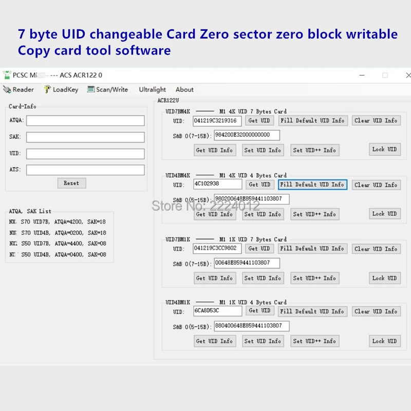 NFC 13,56 Mhz MF S70 4K UID 0 блок 7 байтов перезапись сменная rfid-карта mutable writeable китайская Волшебная карта копия клон