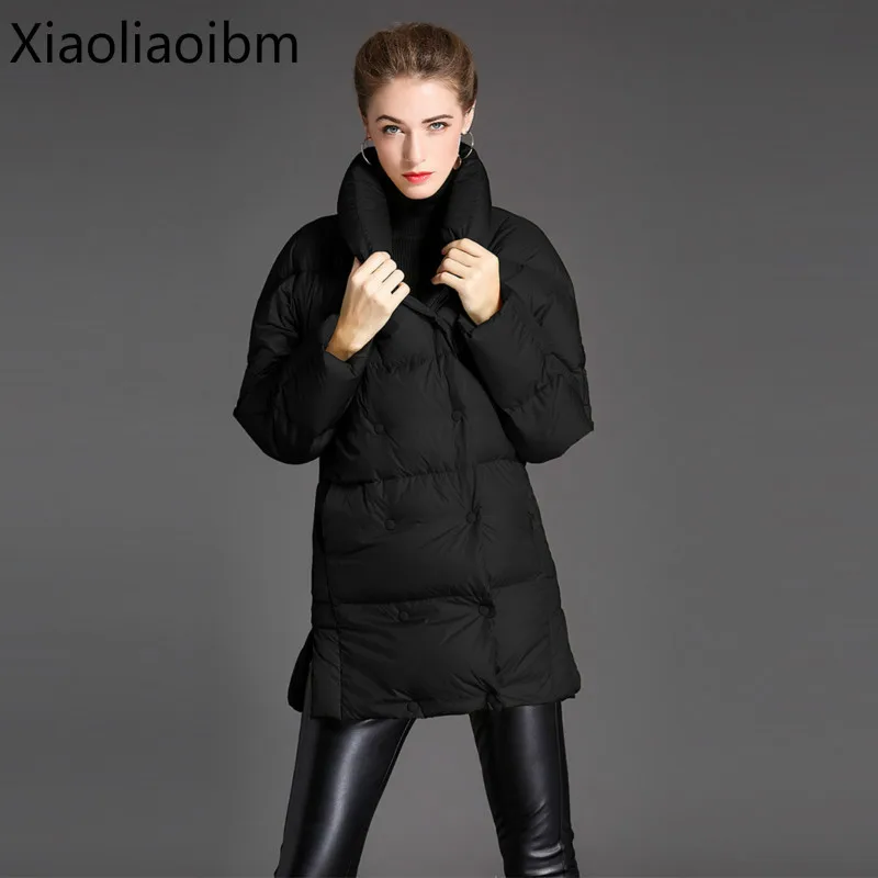 Europe Winter New Pattern Long Sleeve Down Jacket High end Fashion