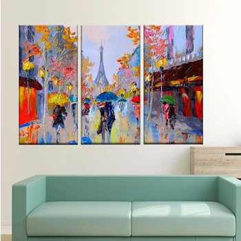

Paris Street Scene diy diamond Painting cross stitch Colorful Europe Streetscapes embroidery beads mosaic rhinestone 3pcs/sets