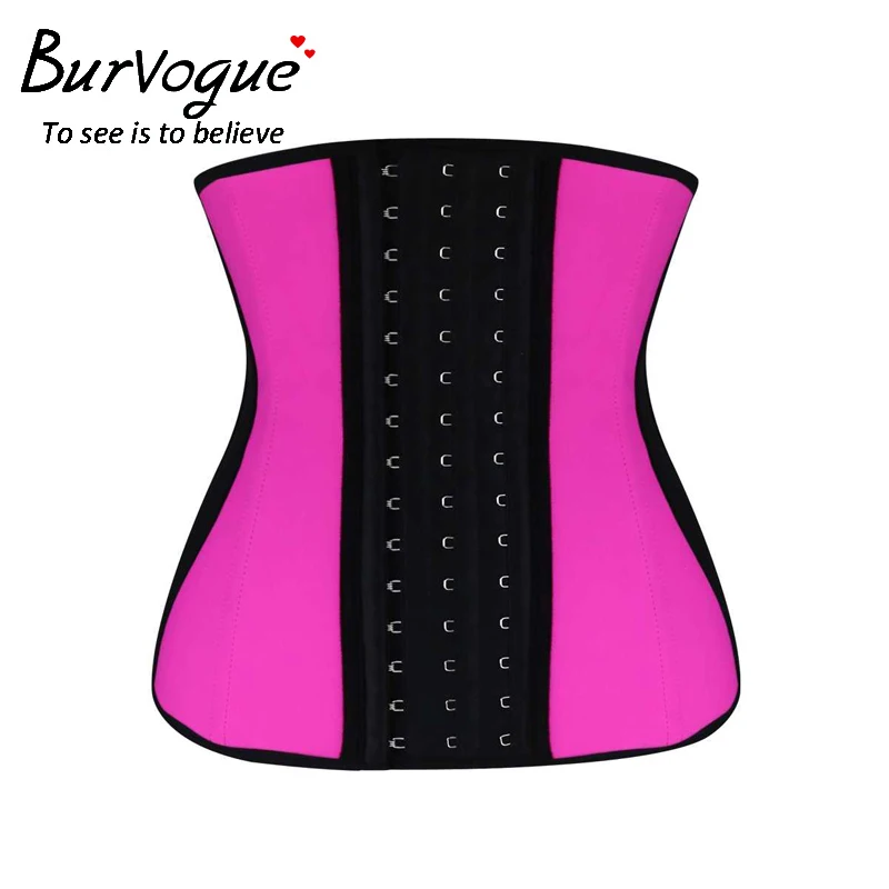 Burvogue Slimming Latex Corset Waist Control Corsets Underbust Women