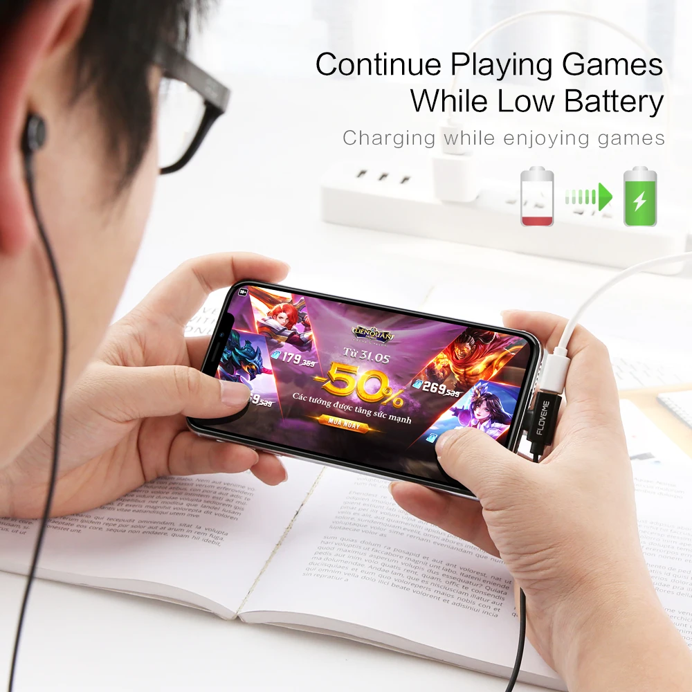 Магнитные наушники FLOVEME для Apple iPhone проводные игровые Sereo Fone De Ouvido с