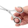 MR.GREEN Makeup Scissors Stainless Steel Beard  Nose Hair Scissor Stainless Steel Face Hair Removal Tools Round Point Head 3