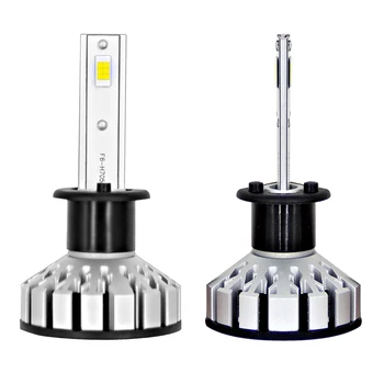 

2 X H1 R8 LED Car Truck SUV Headlight Bulb 40W 4000LM 9V-36V Waterproof IP68 6000K Cold White 200m Light Range 360 Degree Beam