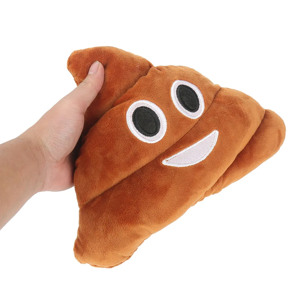 Mini Emoji Pillow Cushion Poop Shape Pillow Doll Toy Throw Pillow