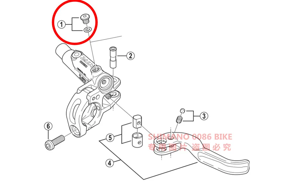 Shimano обрез винт тормозной рычаг M615 M785 XT M8000 двойной Управление рычаг R8020 R8070 R9120 R9170 запчастей обрез винт уплотнительное кольцо